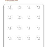 12 First Grade Subtraction Math Worksheets Printable Worksheeto