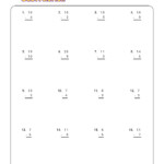 12 First Grade Subtraction Math Worksheets Printable Worksheeto