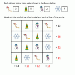 1st Grade Christmas Worksheet Math