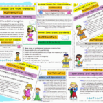 1st Grade Math CCSS Common Core State Standards Printable Worksheet