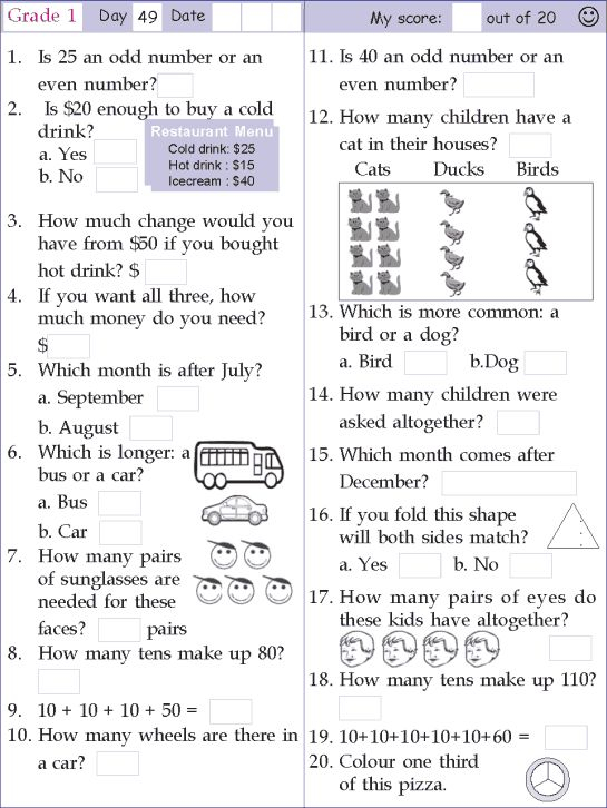 1st Grade Math Worksheets Addition And Subtraction Adding Fractions 