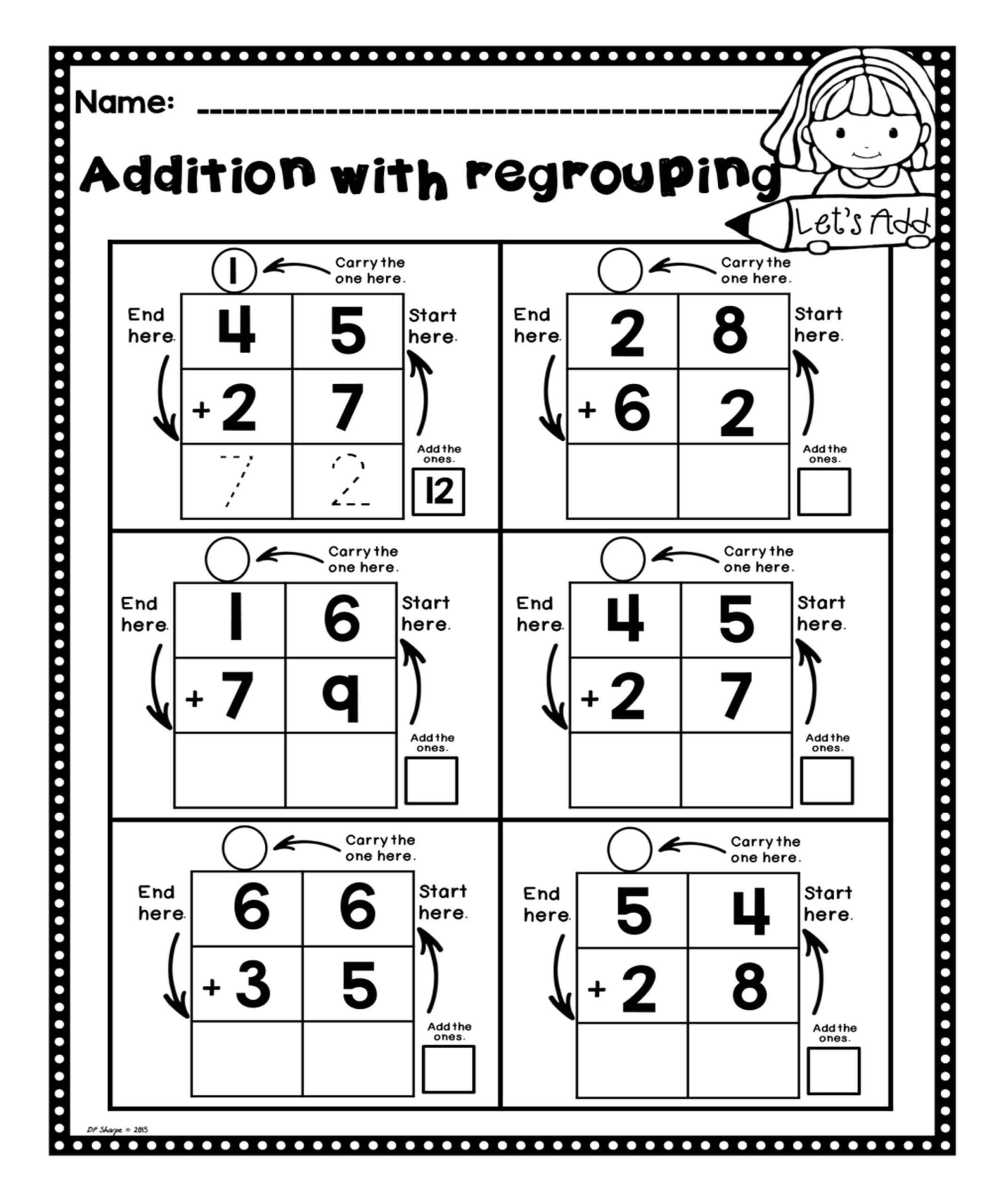 30 Adding With Regrouping Worksheets Pdf Coo Worksheets