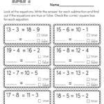 Addition And Subtraction Worksheets 5st Grade