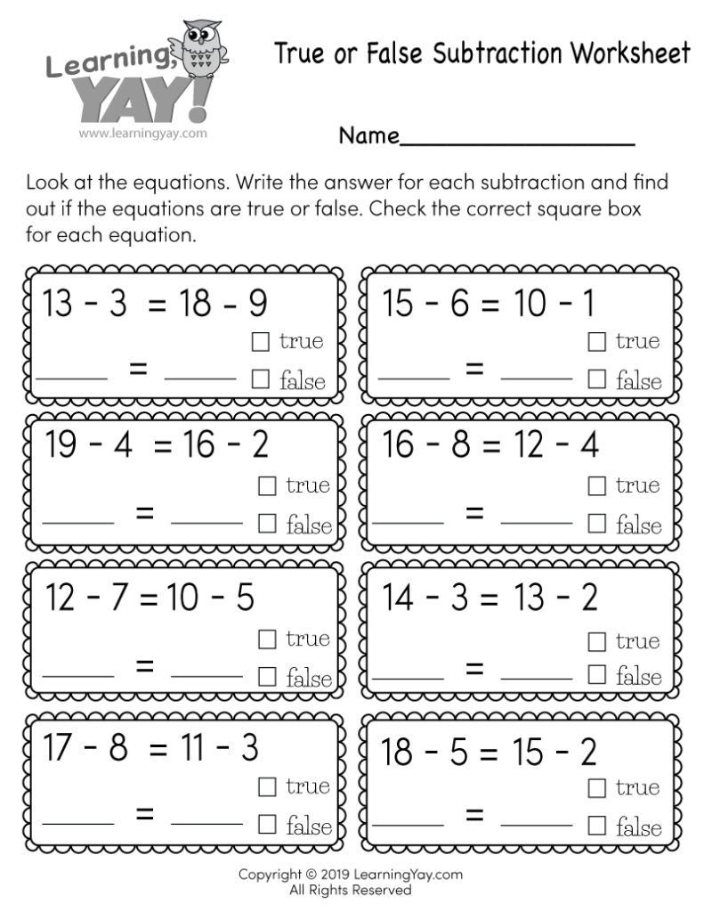 Addition And Subtraction Worksheets 5st Grade