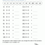 Addition Facts To 20 Worksheets