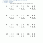 Addition With Regrouping Adding 2 Digit Numbers To 1 Download Pdf