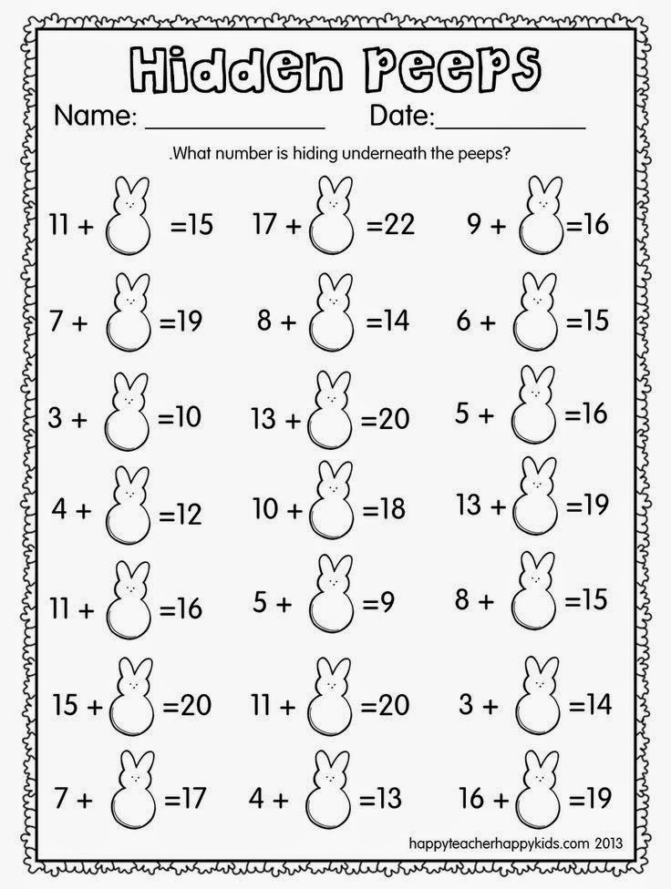 Blog Dla Nauczycieli J zyka Angielskiego Easter Math Math Freebie 