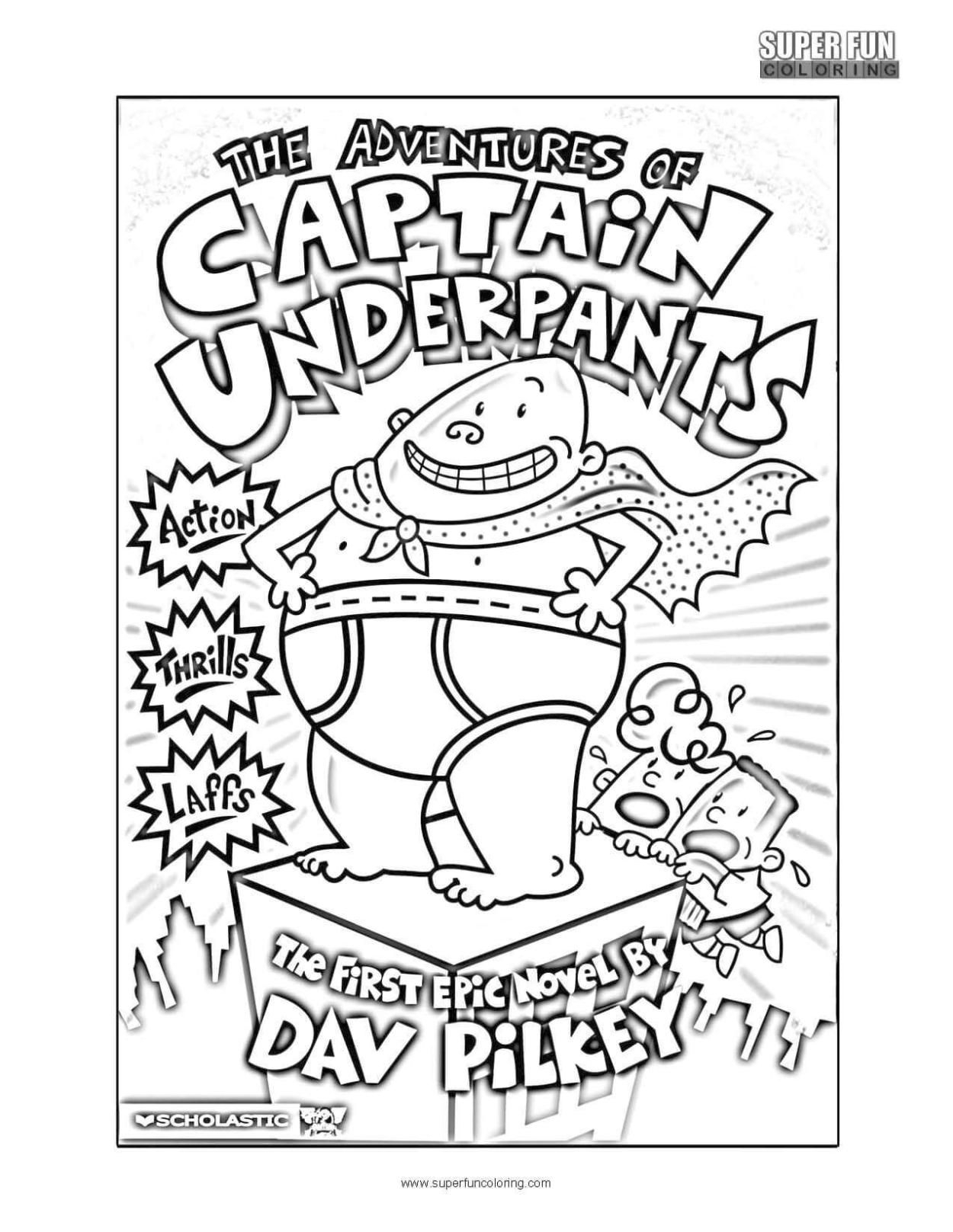 Captain Underpants Coloring Pages Captain Underpants Thanksgiving 