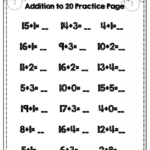 Common Core Addition Worksheets