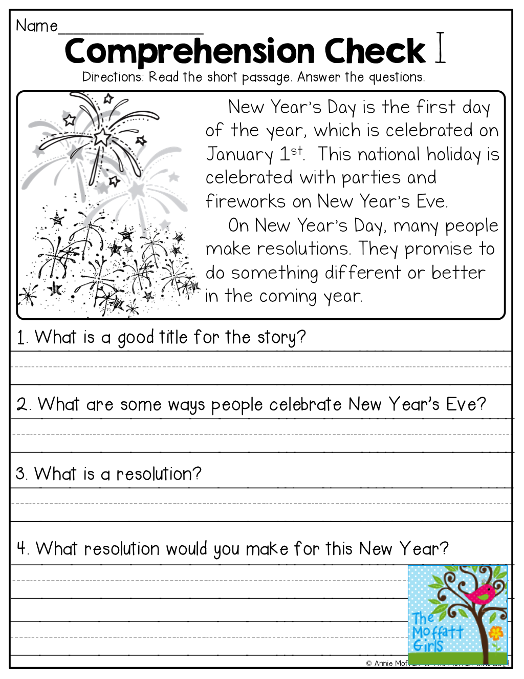 Comprehension Checks And TONS Of Other NO PREP Printables Reading 