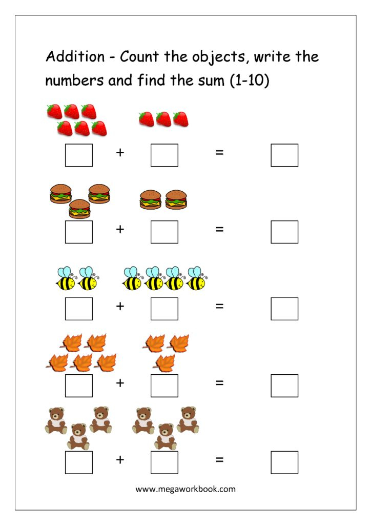 Counting Addition Worksheets Math Addition Worksheets Kids 