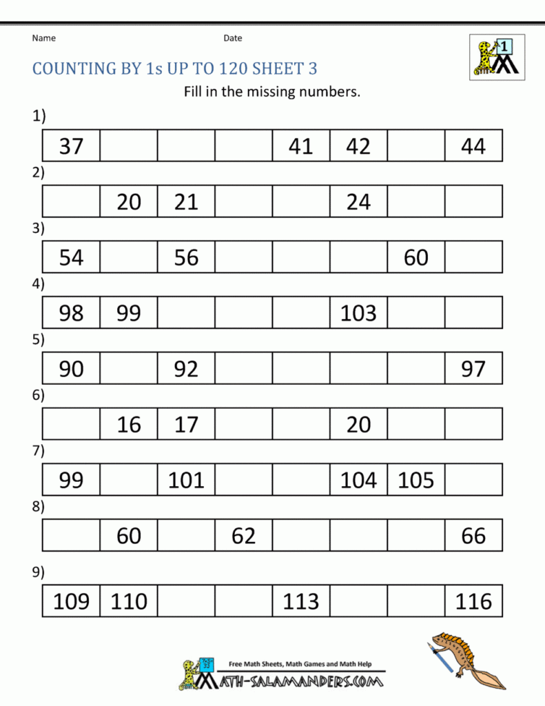 Counting In 11s Worksheet