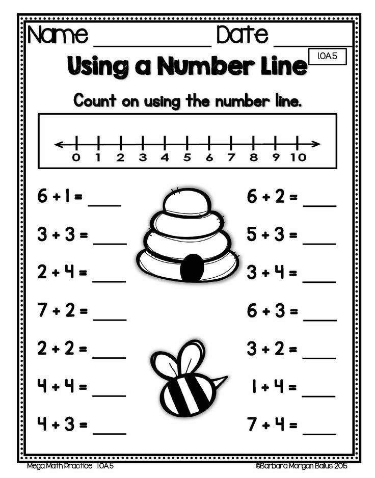 Countng On And Counting Back First Grade Mega Math Practice 1 OA 5 1 