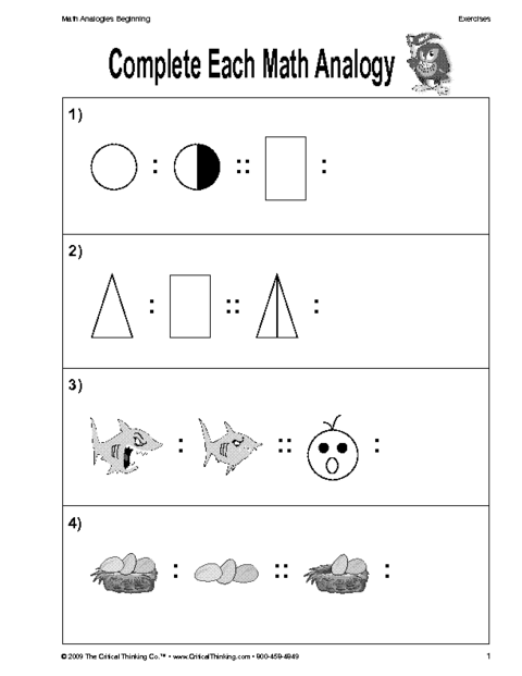 Critical Thinking Worksheets For 2nd Grade Worksheets Master