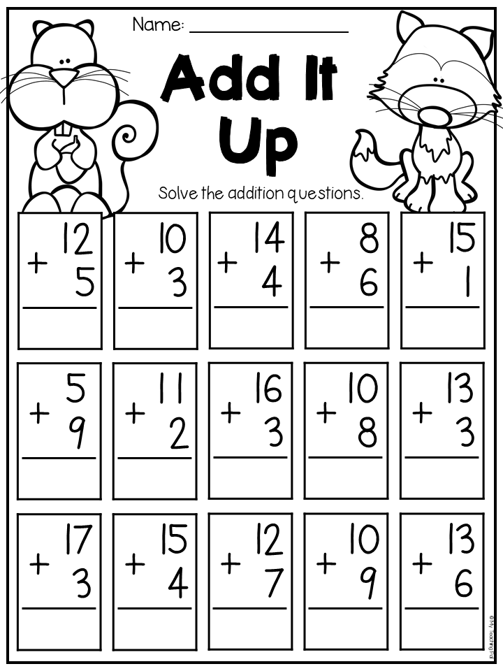 Fall Math And Literacy Worksheet Pack First Grade First Grade Math 