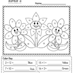 First Grade Math Coloring Worksheets 1st Grade Kidsworksheetfun Free