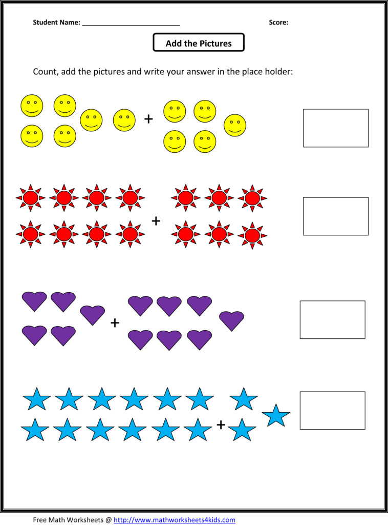 First Grade Math Worksheets From Education My Pet Sally