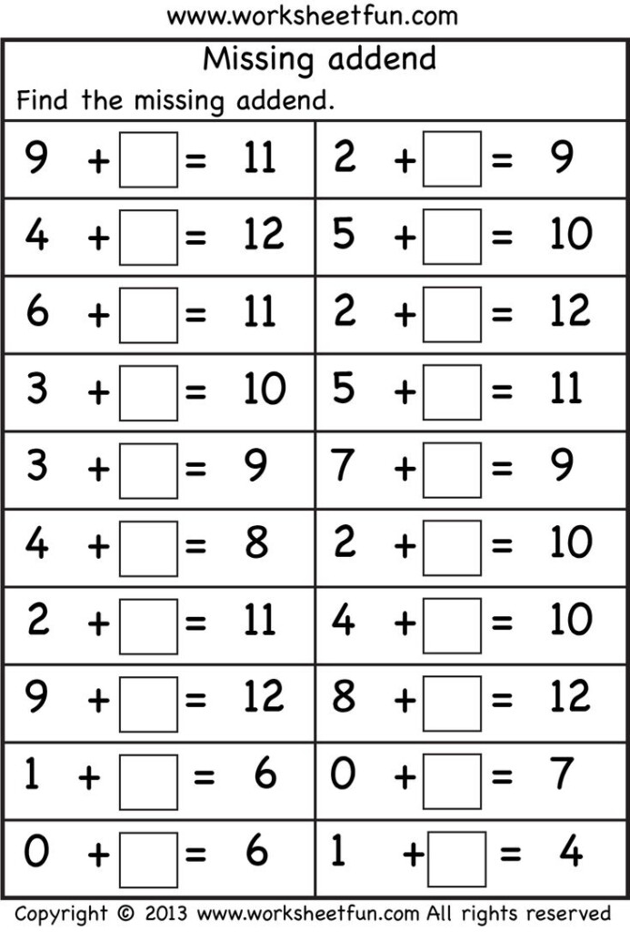 First Grade Math Worksheets Kindergarten Math Worksheets 1st Grade 22 