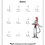 Free Dr Seuss Printable Math Pack For Grades K 1st Kindergarten Math