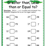 Free Math Worksheets For 1St Grade Greater Than Less Than