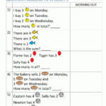 Grade 1 Word Problems 19 Best Images Of Sentence Variety Worksheet