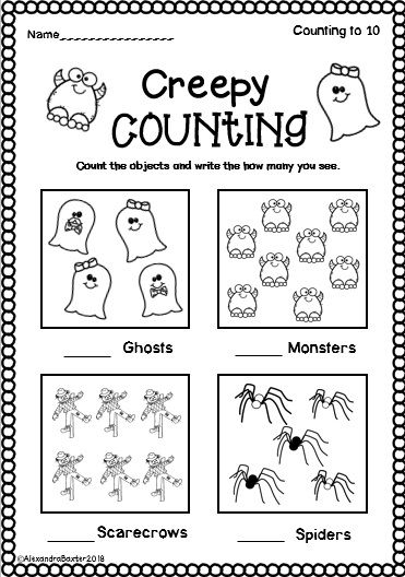 Halloween Math Worksheets For First Grade Halloween Math Worksheets 