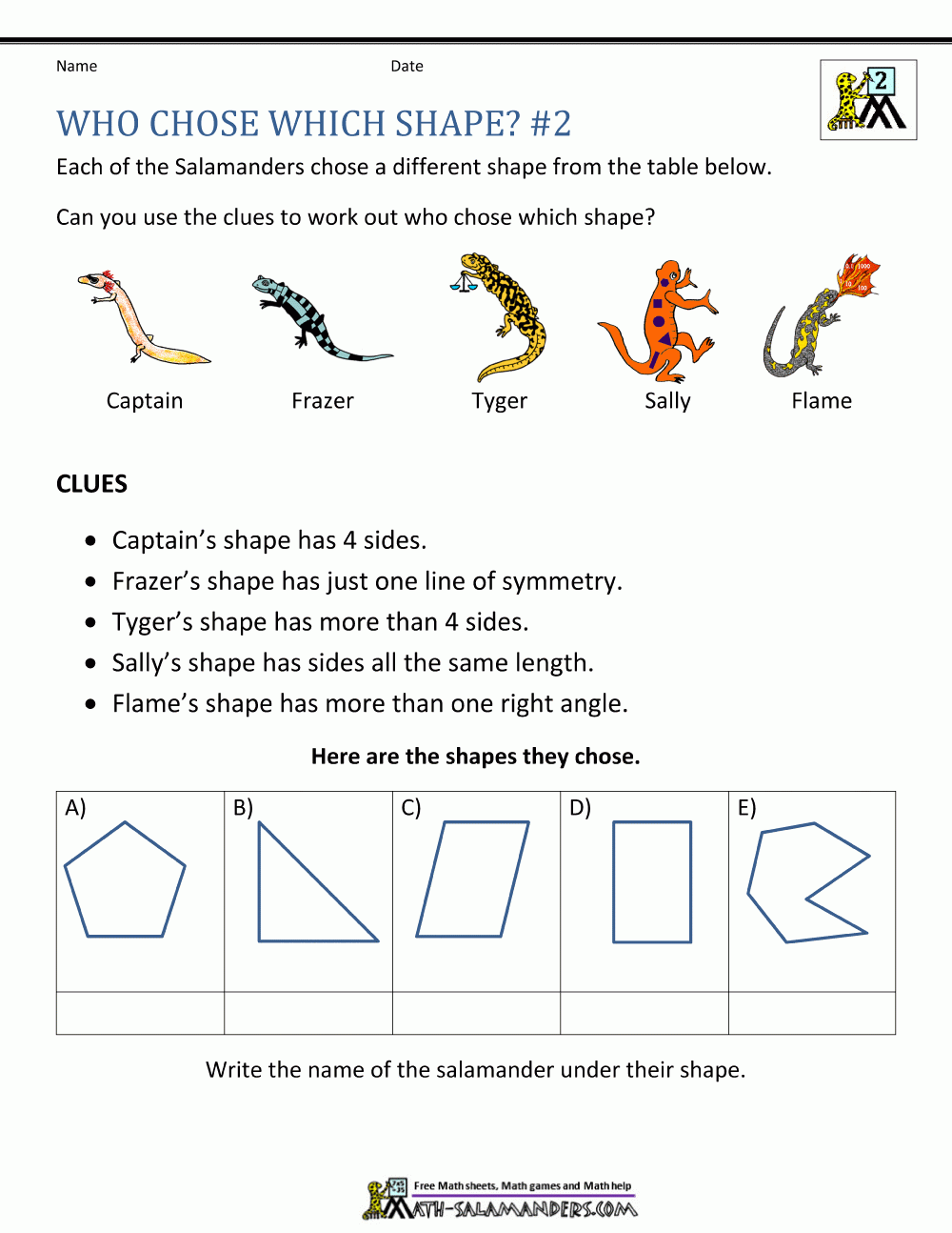 Math logic worksheets who chose which shape 2 gif 1000 1294 Free 
