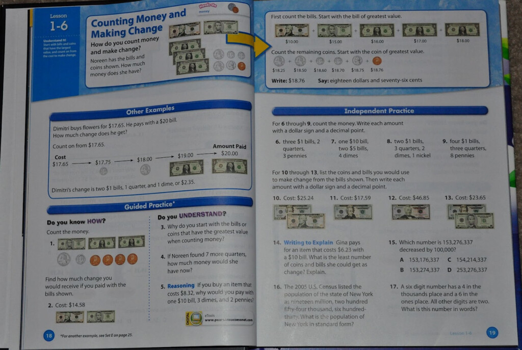  Pearson Education 5Th Grade Math Workbook Answers Summer 