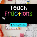 Playdough Fractions Activities Hands On Fractions Task Cards For 1st