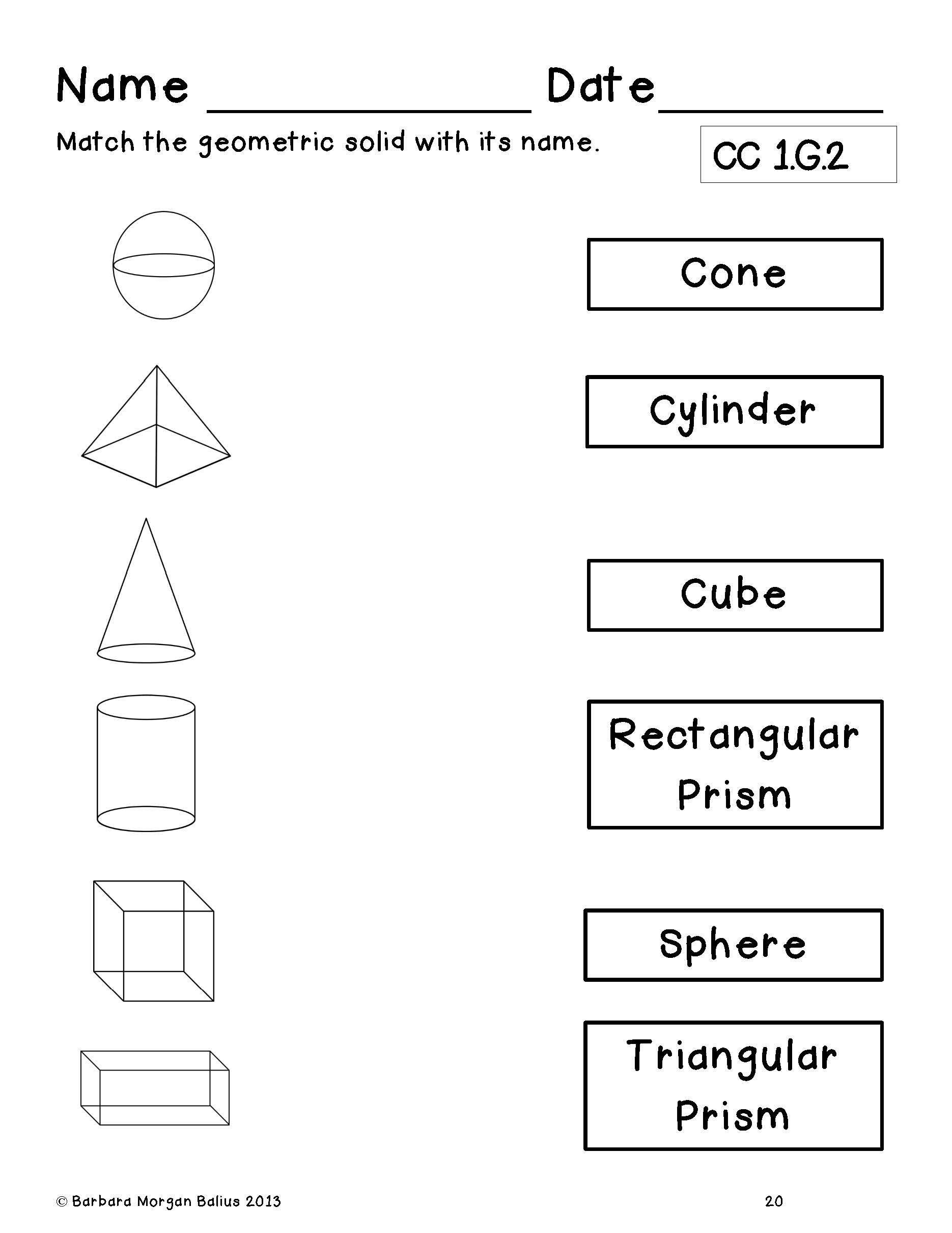 Quadrilateral Worksheet Second Grade