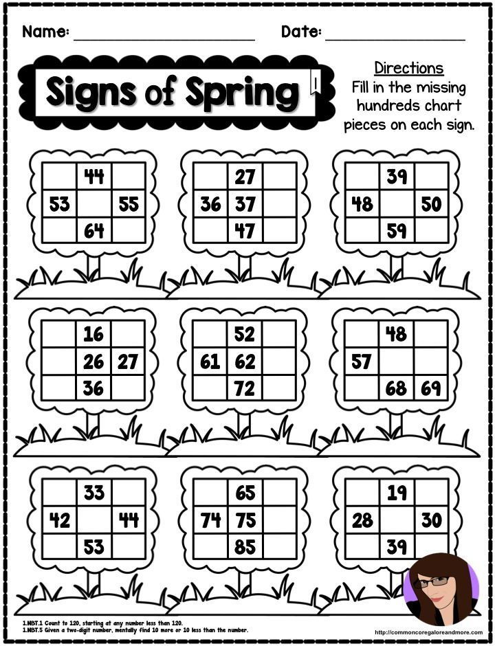 Spring FREEBIE Sample Math Pack Grades 1 4 Spring Math Worksheets 