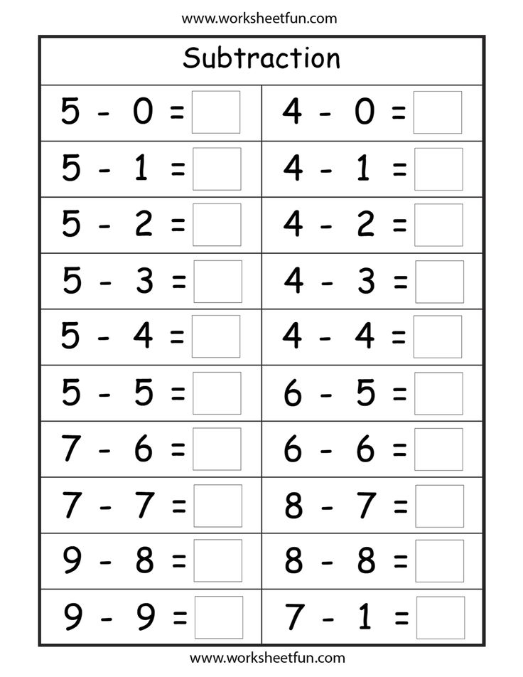 Math Worksheets For 1st Grade Subtraction - 1st Grade Math Worksheets