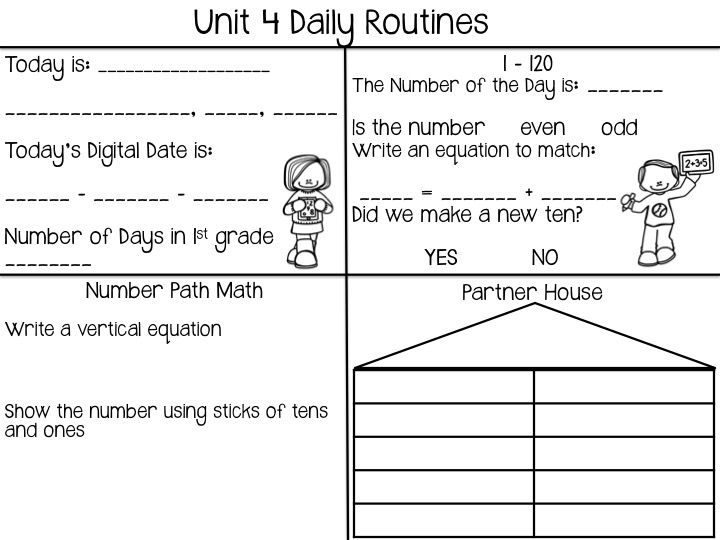 The Classroom Contessa Math Expressions For First Grade Math