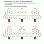 Tree Adding Puzzle 1 Answers Maths Puzzles 2nd Grade Math Worksheets