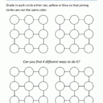 Tri color Circles Maths Puzzles 1st Grade Math Worksheets Printable