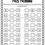 What Are Related Facts In 1st Grade Math Carol Jone s Addition Worksheets