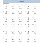 10 Math Facts Worksheets 1St Grade Coo Worksheets