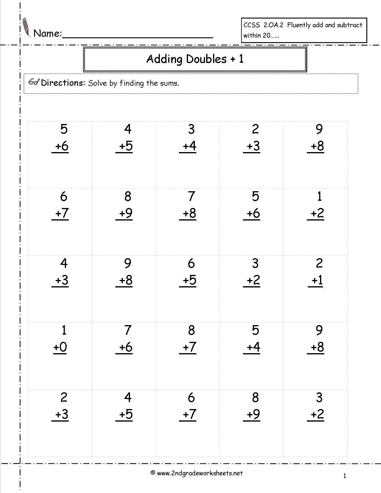 16 Addition Facts Worksheets Worksheeto