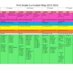 1st Grade Math Curriculum Map 2012