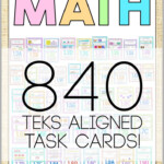 1st Grade Math TEKS Aligned Task Cards ALL TEKS Bundle 1st Grade