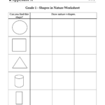 1St Grade Shapes Worksheets Math Worksheet For Kids 1st Grade