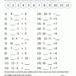 2 Digit Subtraction Worksheets Math Subtraction Worksheets 1st Grade