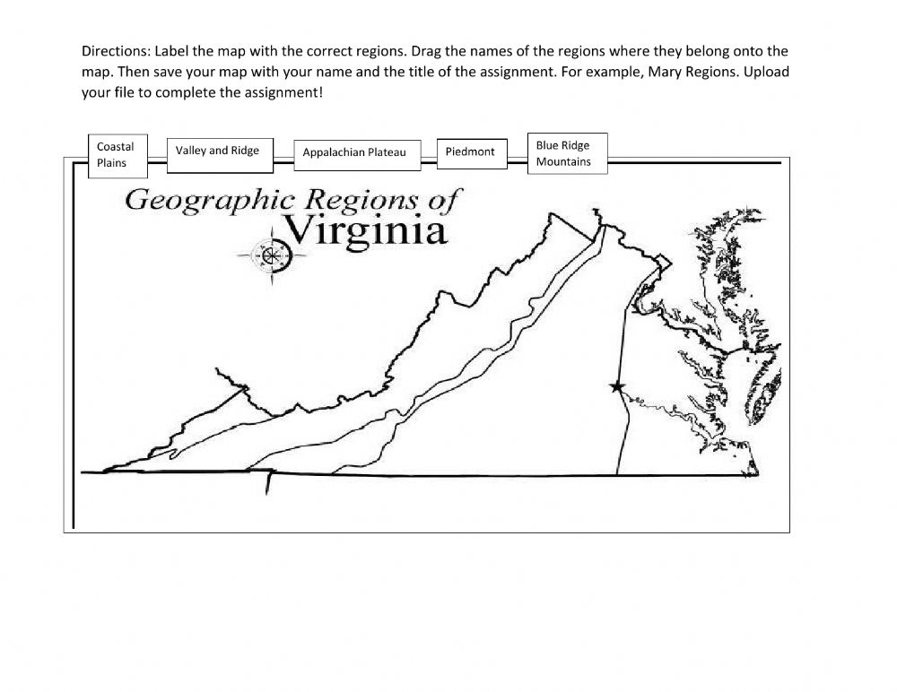  5 Regions Of Virginia Worksheet Free Download Gmbar co