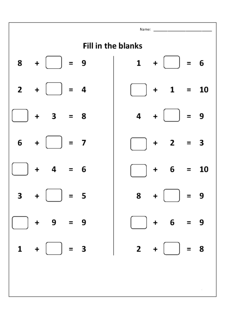 5th Grade Worksheet Math