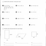 Accelerated Math Worksheet