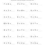 Adding Doubles Plus One All Addition Worksheet Math Fact Worksheets