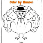 Color By Number Turkey 1 2 Thanksgiving Math Thanksgiving Math
