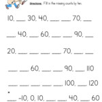 Count Tens Fill In The Blank Worksheet Have Fun Teaching Counting