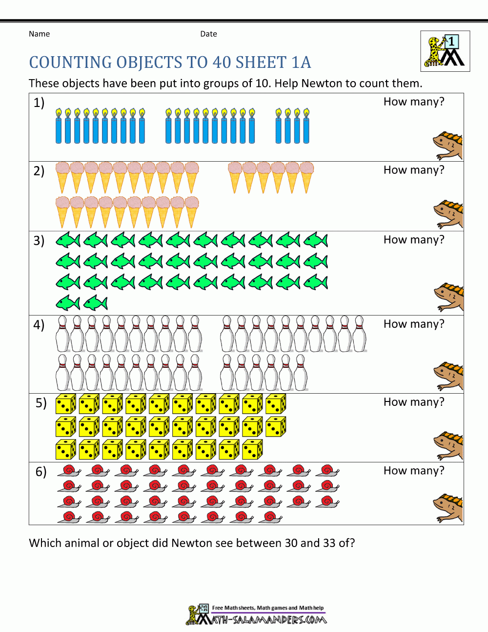 Counting On Worksheets Grade 1