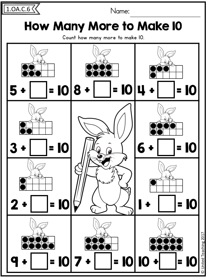 Easter Math Worksheets 1st Grade Distance Learning 1st Grade Math 